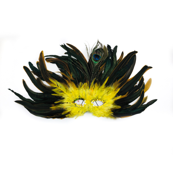 Yellow Feather Mask