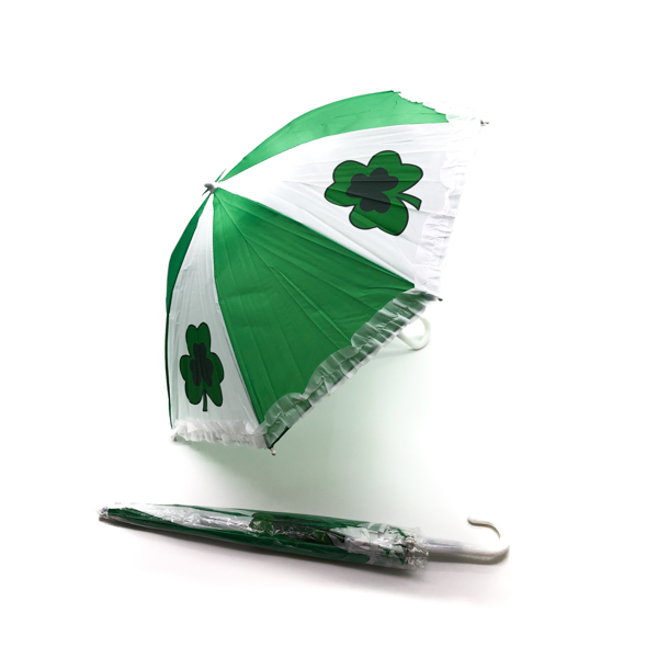 Green & White Clover Umbrella