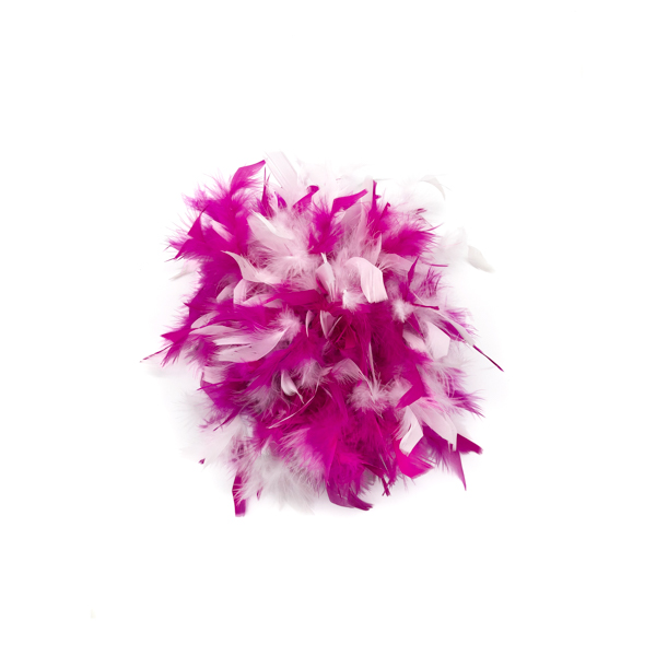 Hot Pink And White Mix Feather Boa