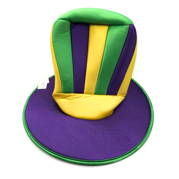 Tall Hat - Purple, Green & Gold